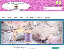 Tablet Screenshot of fabriccenter.net